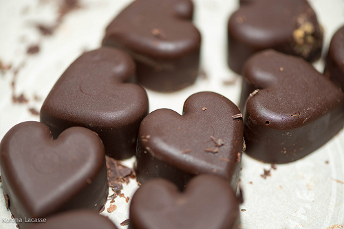 chocolate hearts photo